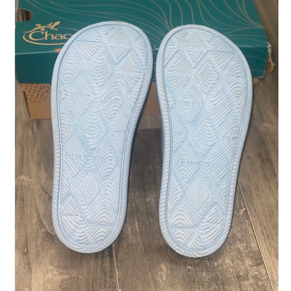 Chaco Chillos Slide Sandal Light Blue Womens 8 LUVSEAT Arch Support Casual Sport - Picture 5 of 9